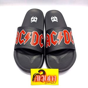 Sandal Selop Pria Distro ACDC / Sandal FlipFlop Free paperbag / ARJUNA 687