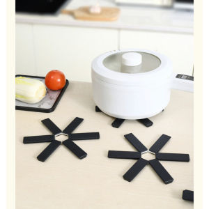 [OL] Alas Tatakan Panas Lipat Tatakan Panci Tahan Panas Anti Licin Alat Dapur Alas Tatakan Makanan Folding Pot Mat