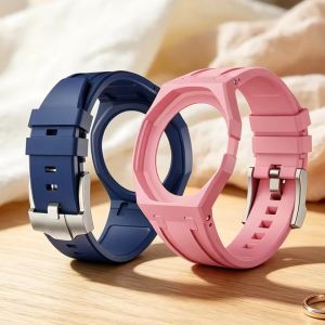 Ceramic Watchcase Silicone Band Modification Kit For Swatch X AP Royal POP Watch Luxury Case Strap Pocket Changer To Wristwatch