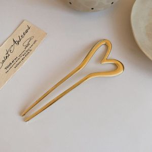 COSE Headwear U-shaped Hair Stick Hairstyle Tools Alloy Metal Hairpin Temperament Hair Accessories Love Heart Hair Stick Girls
