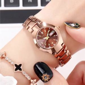 Womens and Mens Watches Steel Band Korean Style Trendy Simple Fashion Waterproof Casual Couple Personality Quartz Watch