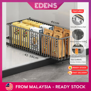 EDENS Pull Out Storage Rack Cabinet Organizer With Sliding Rail for Kitchen Utensil And Household Storage Rak Simpanan Tarik - Fulfilled by Edens