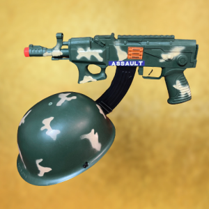 ของเล่นปืนทหาร ยิงมีเสียง หมวกทหาร ของแก้บน ถวาย แก้บน ไอ้ไข่ วัดเจดีย์