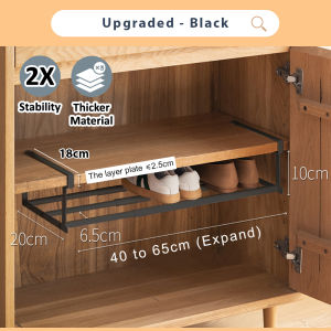Encora Expandable Underhanging Basket Kitchen Rack Rak Kasut Multifunction Rack Shoes Cabinet Organizer Storage Holder