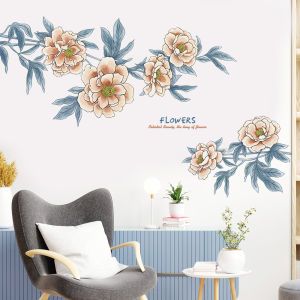 Decal giấy dán tường hoa hồng Celestial  Có Keo Sẵn- Trang Trí Phòng Khách Phòng Ngủ Sang Nhã