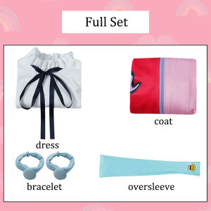 Anime Film RED Uta Cosplay CostumeEarphone Girls Daily Coat Dress AdultChildren Halloween Party