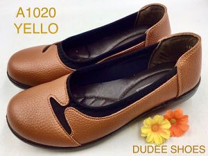 รองเท้าคัทชูผู้หญิง (SIZE 35-41) หนังนิ่ม (รุ่น A1020) รองเท้าทางการ