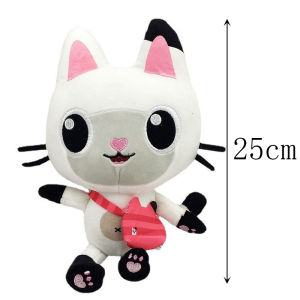 SHUNAICHI Hot Gabby Dollhouse Plush Toy Mercat Cartoon Stuffed Animals Smiling Cat Car Cat Hug Gaby Girl Dolls Kids Birthday Gifts