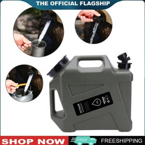 [HOSHIN]12L Camping Water Container with Spigot Water Storage Jug Large Capacity Portable Emergency Water Can for Camping Hiking