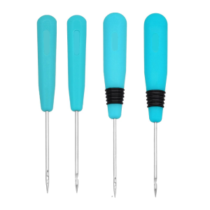 4 Pcs Stitcher Sewing Awl Handmade Leather Tool Cone Needle Shoe Repair Needle Tool Craft Supplies for Hand Sewing