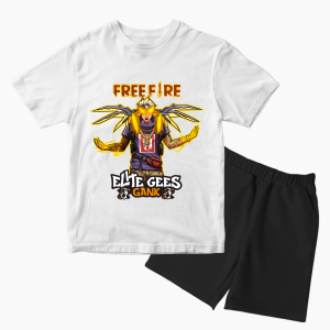 Baju Setelan Free Fire Elite Cees Gank Anak Laki Laki - Kaos Distro Karakter Keren Umur 1 - 10 Tahun