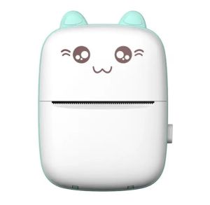 C9เครื่องพิมพ์ความร้อนแบบพกพาแมวขนาดเล็กพิมพ์ Photo Pocket Thermal 58มม.ไร้สายบลูทูธ Android IOS เครื่องพิมพ์