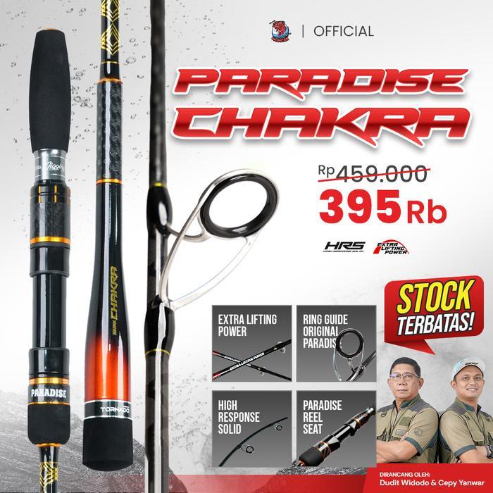 DISKON PARADISE - JORAN PANCING PARADISE CHAKRA JORAN SPECIALIST JIGGING 180CM PE 2-6 HRS HIGH RESPON SOLID HANDLE JAPAN STYLE MONOCOQUE IKAN MANCING PANCING REEL | JC-SPC | SIAP KIRIM