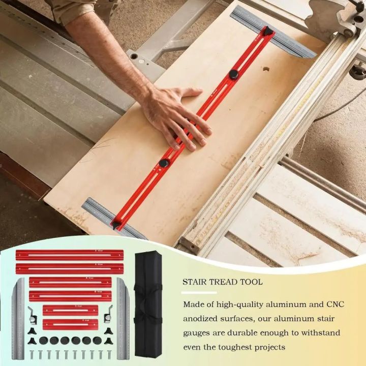 Stair Tread Measuring Tool, Aluminum Alloy Gauge Tool For Stairs - View #2