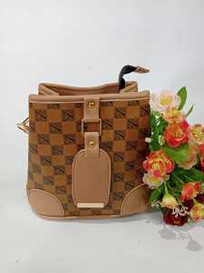 Bucket Bag Argyle Pattern bag Tas Selempang Wanita Motif Kotak Kotak