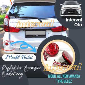 Lampu Reflektor Bumper Belakang Mobil All New Avanza Type Veloz Reflector