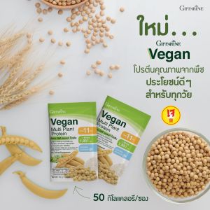 โปรตีนลดน้ำ หนัก กิฟฟารีน วีแกนโปรตีน โปรตีนสูง โปรตีนพืช วีแกนมัลติแพลนท์โปรตีน ไม่มีน้ำตาล  แคลเซียมสูง วิตามินดีสูง-Giffy Club