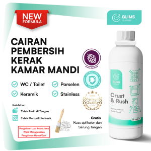 Glims Cleaner Pembersih Kerak Kamar Mandi Keramik Porselen Kloset WC Toilet Stainless Peralatan Rumah Tangga