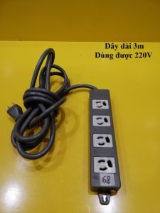 Ổ cắm nội địa Nhật National dây dài 3m 4 ổ cắm (mã 68)