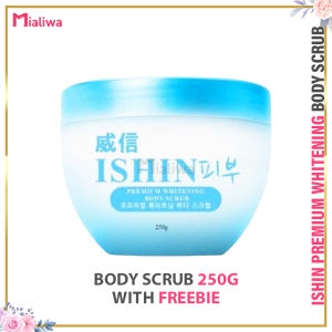 Ishin Premium Whitening Body Lotion SPF30 Body Scrub & Soap Pampaputi Whitening Exfoliating Moisturizing Beauty Skin Care Glycerin Alpha Arbutin Goat Milk Acne Pimple Melasma Dark Spot Blackheads Pore Minimizer Anti Aging Moisturizer For Men & Women