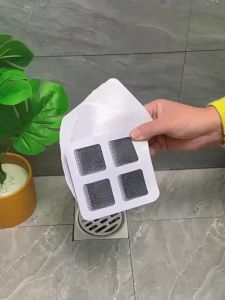 50Pcs Hair Drain Catcher Mesh Anti-blocking Filter Floor Drains Sticker Shower Cover Kitchen Bathroom Sink Strainer Stopper