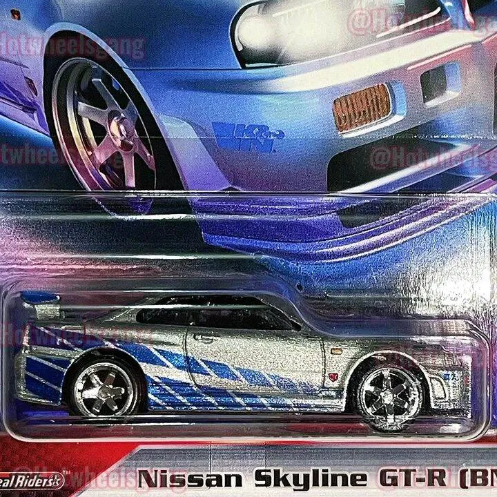 Hot Wheel Nissan Skyline GTR R34 Fast & Furious Paul Walker R34 GTR Silver  Model 2023 Collections Series 2 Fast 2 Furious Movie Car GTR34 Diecast  Kereta JDM R34 Mainan Skyline R34