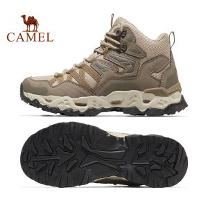 Camel outdoor mens water-repellent hiking shoes anti-slip durable hiking boots