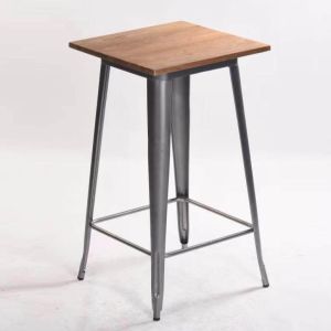 เก้าอี้บาร์ เก้าอี้บาร์เหล็ก เก้าอี้สตูล เก้าอี้บาร์ทรงสูง พร้อมพนักพิง ที่นั่ง 30x30cm วางซ้อนได้ 39x39x98cm รับน้ำหนักได้ 150kg