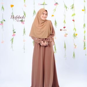 RIZKA HIJAB Hafshah Abaya Wolfis Premium Umroh Haji Mewah Elegan Turkey Wanita Muslim