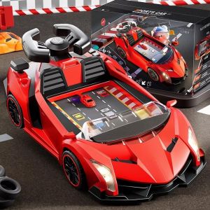 BENYTRO With Music Steering Wheel Toys Electric Racing With Lighting Racing Wheel Toy Adventure Game USB Powered Interactive Games Toy For Children