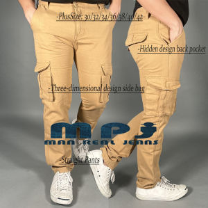 Size: 30-42/ Mens Tactical Pants Classic Multi-pocket Straight Pants Casual Cotton Work Pant Military Overalls Trousers