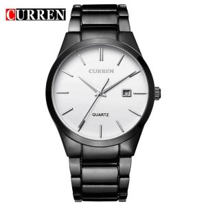 CURREN Men Watches Quartz-watch Display Date Quartz-watch Wristwatch Luxury Classic Fashion Business Stainless Steel Male Clock （8106）