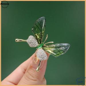 Follow Get More【Metonna】 Explosion-proof Butterfly Brooch Insect Corsage Womens Accessory Acrylic Transparent Wings High-grade Clothing Pin