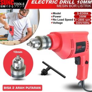 SUNC TOOLS 10mm Mesin Bor Listrik Murah 580W Mesin Bor Bolak Balik Untuk Bor Tembok Kayu dan Besi Termurah