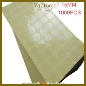 [Valitoo] 1000 15MM clear round sticker round transparent labels circle PVC Sealing labels