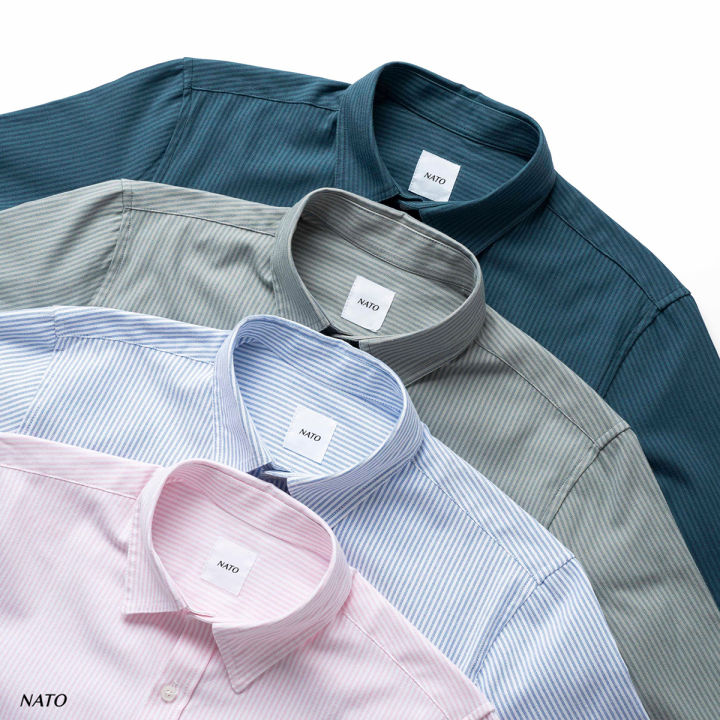 Oxford%20long%20sleeved%20shirt,%20striped%20Somi%20mens,%20womens,%20regular%20loose%20fit,%20high-end%20politeness,%20local%20brand%20unisex%20NATO%20-%20Image%202