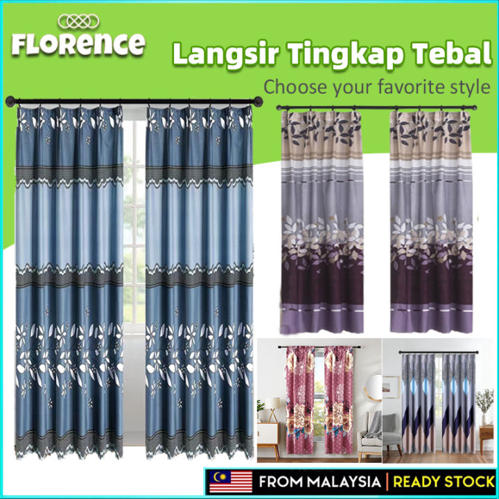 [LATEST] Langsir Tingkap Murah Cangkuk Semi Blackout Curtain 2in1 Hook