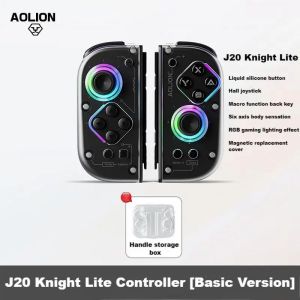 (HD1)AOLION Wireless Game Controller Dual Hall Joycon Gamepad for Nintendo Switch Controller GamePad