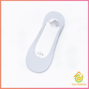 Thai Pioneers ถุงเท้า กันลื่น ระบายอากาศได้ดี สีแคนดี้  สําหรับสุภาพสตรี  Boat socks