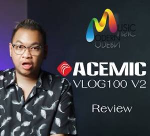 ACEMIC Vlog100 V2 ไมค์ 2 คน มีช่องหูฟัง ฟังเสียงได้ ขณะถ่ายทํา