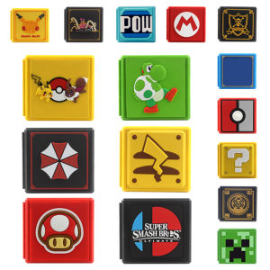 Plastic Rubber 12-in-1 Premium Protective Game Card Flashcart Cartridge Case for Switch NS Storage Box Holder Cover