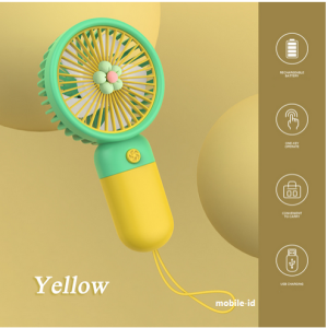 Kipas Angin Portable Mini Genggam Rechargeable USB Cute Karakter