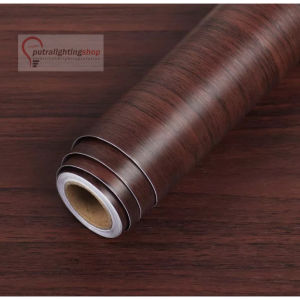 Wallpaper  Motif Kayu 10 Meter x 45cm Berserat