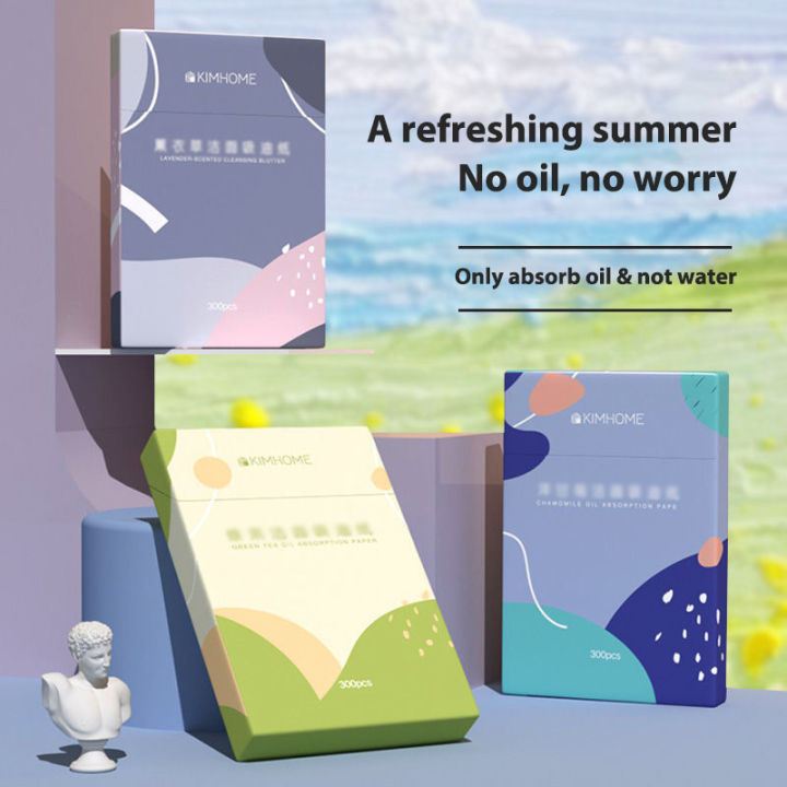 🔥300Pcs Natural Green Tea Oil Absorbing Tissues Premium Oil-control ...