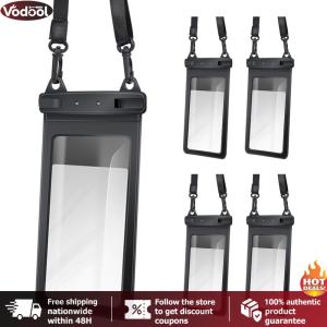 [Vodool Tool Outlet] 5pcs Floating Phone Pouch Waterproof Floating Phone Case with Lanyard Cellphone Case Cell Phone Dry Bag