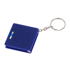 Trọng lượng nhẹ Keychain vuông thước dây thước dây nhỏ với ống bọt nước nhẹ cho các dự án