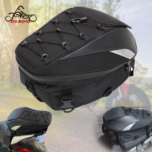 JFG MOTO Túi Yên Sau Túi Hành Lý Du Lịch Xe Máy Chống Nước Túi Mũ Bảo Hiểm Túi Gắn Đuôi Xe Máy Dây Đai Phản Quang Có Thể Mở Rộng