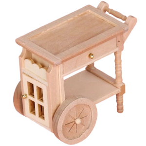 1/12 Scale Dollhouses Miniature Trolley Furniture Pretend Play for Kids Doll House Furniture Model for Dollhouses