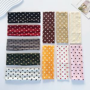 MAYNN Elastic Polka Dot Headband Stretch Adjustable Wide Headband Sweet Charm Yoga Elastic Hair Band For Women