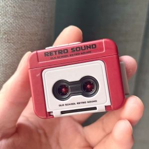 Vintage bestseller tape recorder mini voice recorder fun music box keychain ornament gift fast shipping